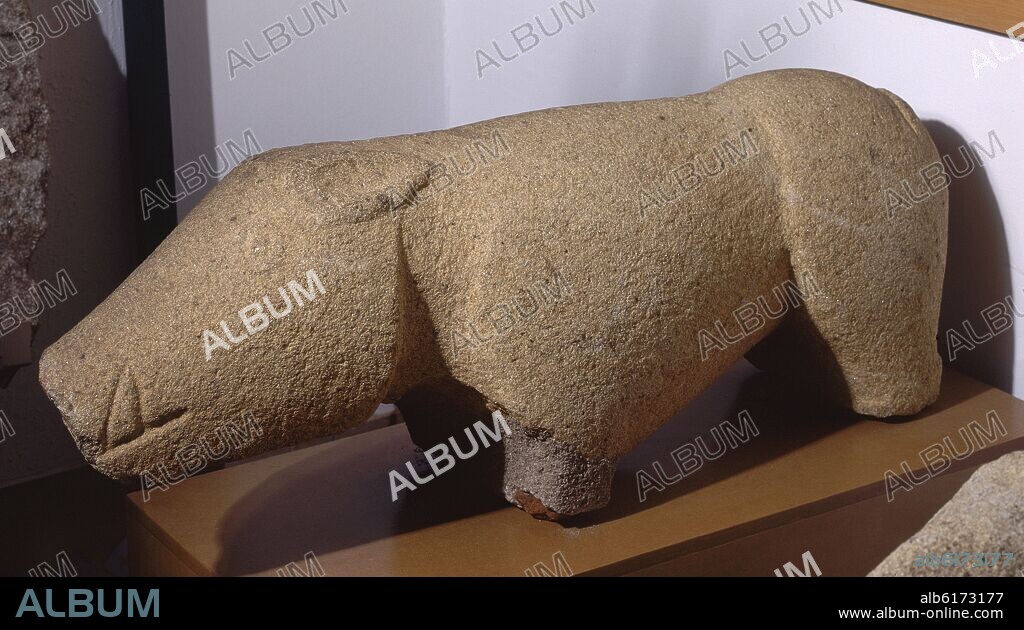 VERRACO PRERROMANO PROCEDENTE DEL YACIMIENTO DE MADRIGALEJO (CACERES) - SIGLO III AC - GRANITO.