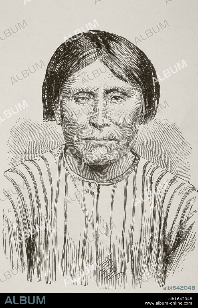 Kintpuash, known as Captain Jack circa 1837 to 1873. Chief of the American Indian Modoc tribe of California and Oregon.