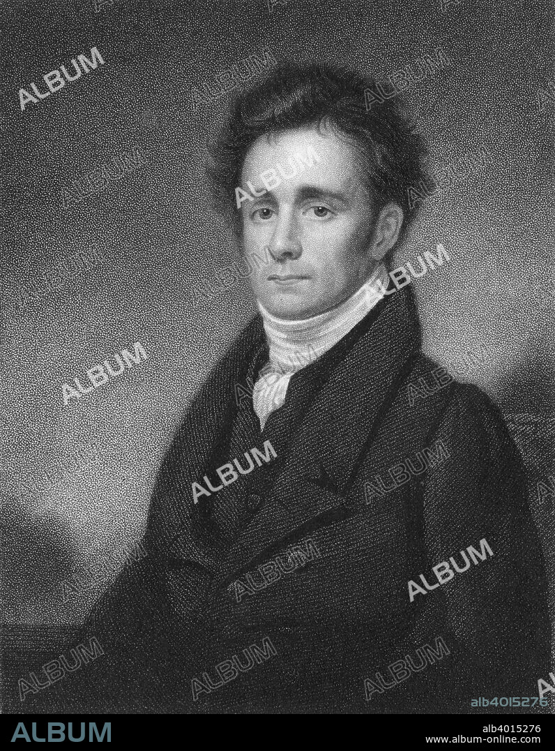 Robert Jameson, Scottish mineralogist, 1833. Jameson (1774-1854) was Regis professor of natural history at Edinburgh from 1804-1854. With David Brewster he founded the Edinburgh Philosophical Journal. From National Portrait Gallery by Joseph Jordan. (London, 1833).