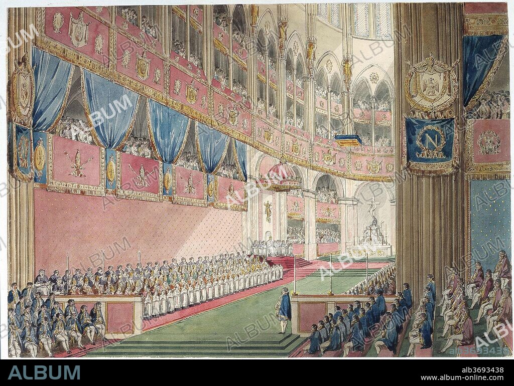 PIERRE-FRANçOIS-LéONARD FONTAINE. The Coronation Ceremony. The offerings.