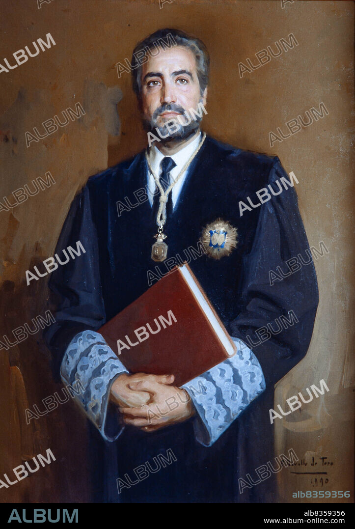 FELIX REVELLO DE TORO. Félix Revello de Toro / 'Retrato de Josep Maria Antràs i Badia', 1990. Ilustre Colegio de la Abogacía de Barcelona.