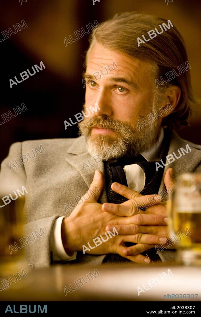 CHRISTOPH WALTZ en DJANGO DESENCADENADO, 2012 (DJANGO UNCHAINED), dirigida por QUENTIN TARANTINO. Copyright COLUMBIA PICTURES.