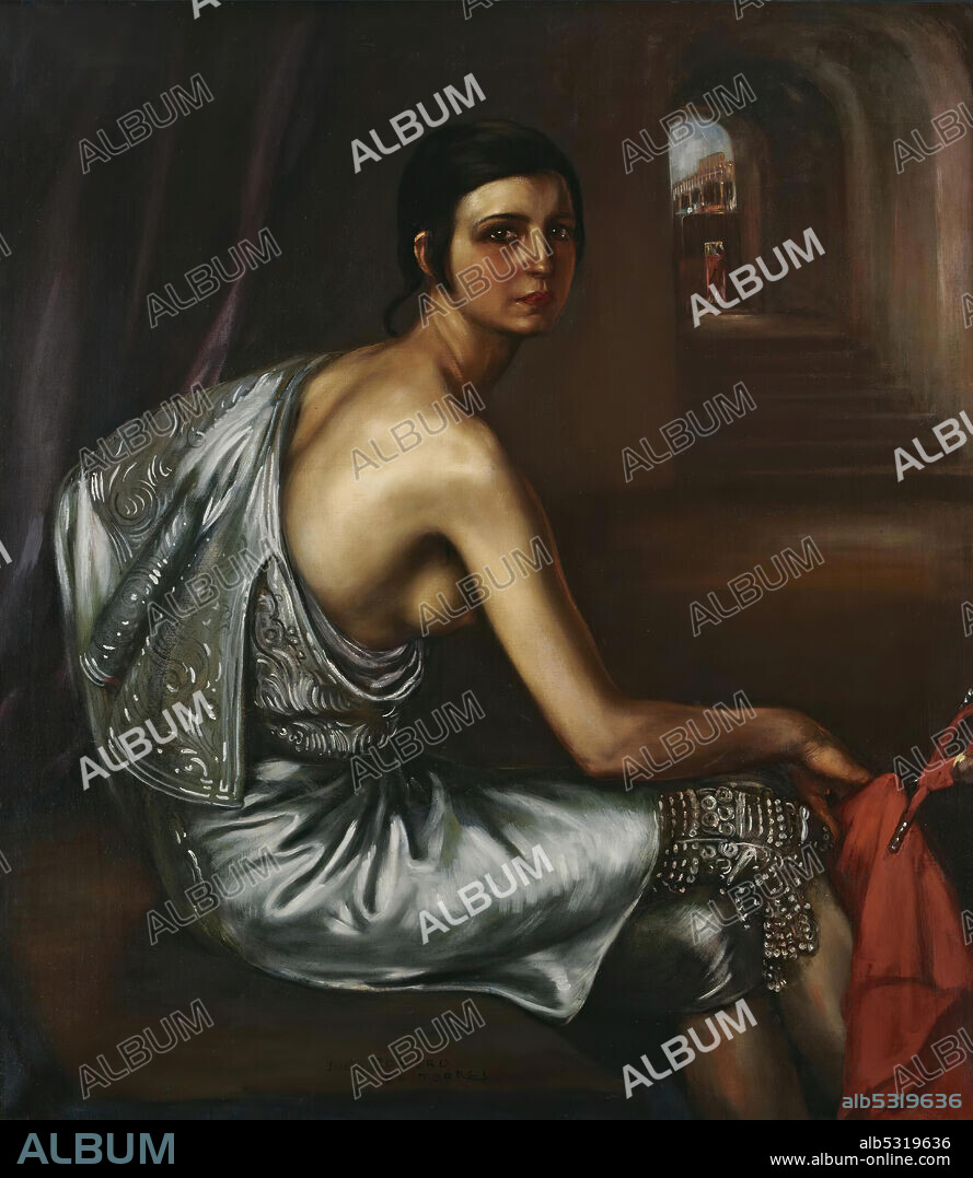 JULIO ROMERO DE TORRES. La niña torera (The Torero girl).