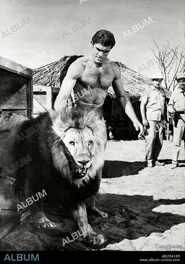 MIKE HENRY in TARZAN AND THE VALLEY OF GOLD, 1966, directed by ROBERT DAY. Copyright AMERICAN INTERNATIONAL PICTURES.