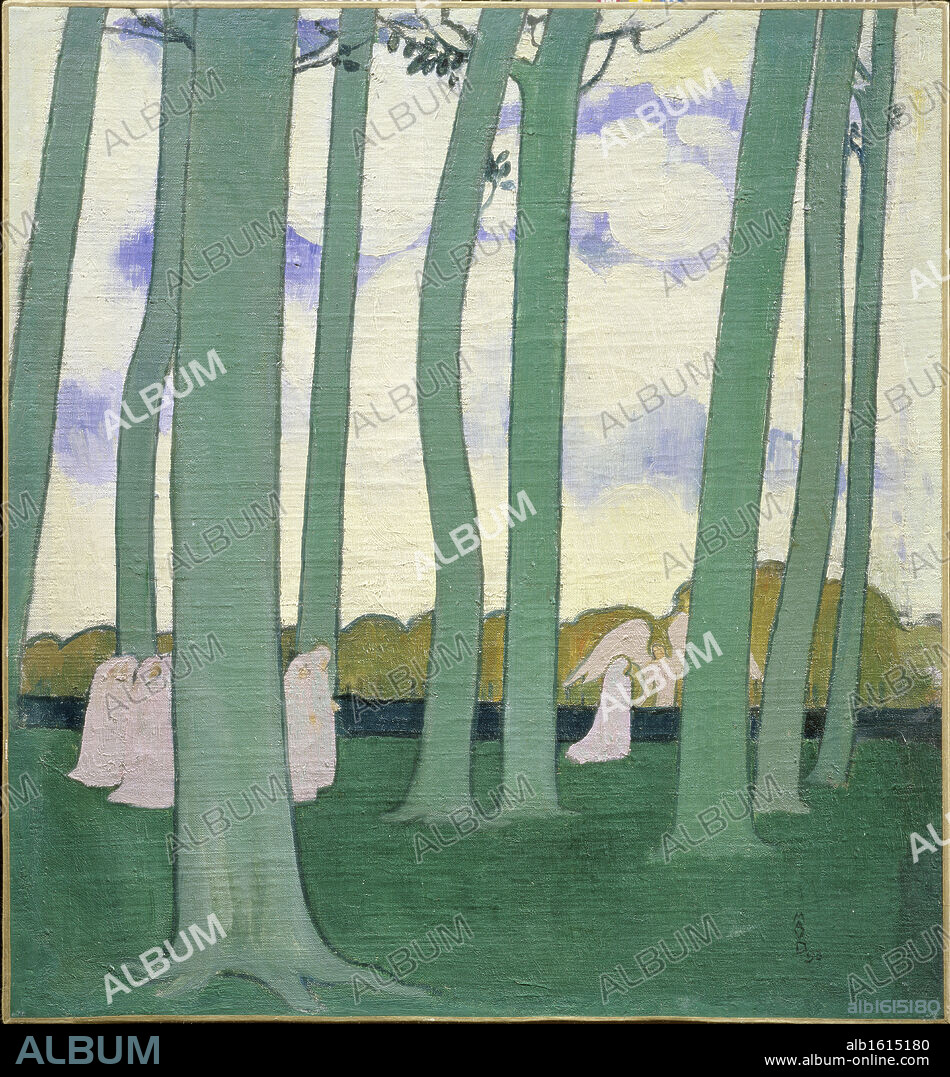The Beech Trees of Kerdual by Maurice Denis, 1893, 1870-1943.