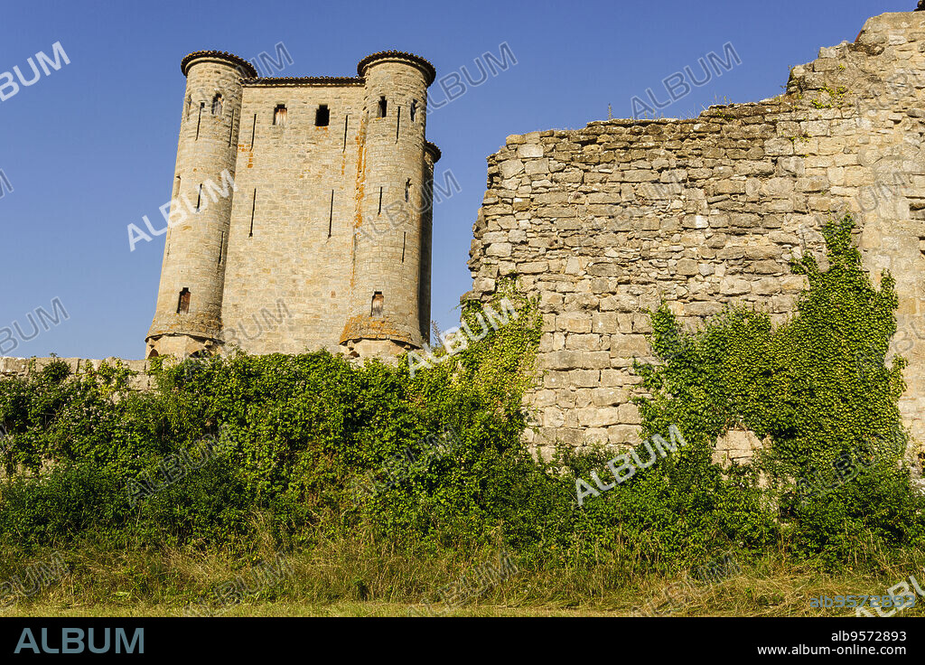 castillo de Arques, siglo XIII,departamento del Aude, Languedoc-Roussillon, pirineos orientales,Francia, europa.