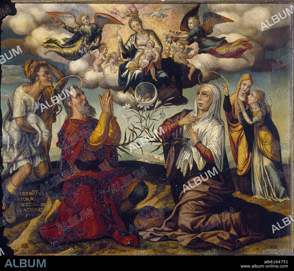 HERNANDO DE ESTURMIO. CAPILLA DUQUES OSUNA-ALEGORIA INMACULADA - SIGLO XVI.