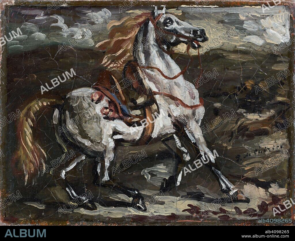 GIORGIO DE CHIRICO. The white horse (Il cavallo bianco).