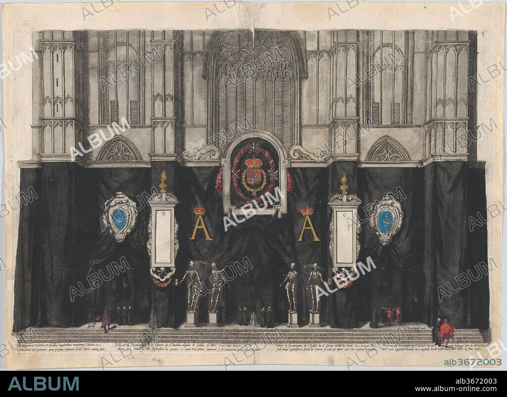 CORNELIS GALLE I, AFTER JACQUES FRANCQUART. Plate 1 Figures gathered