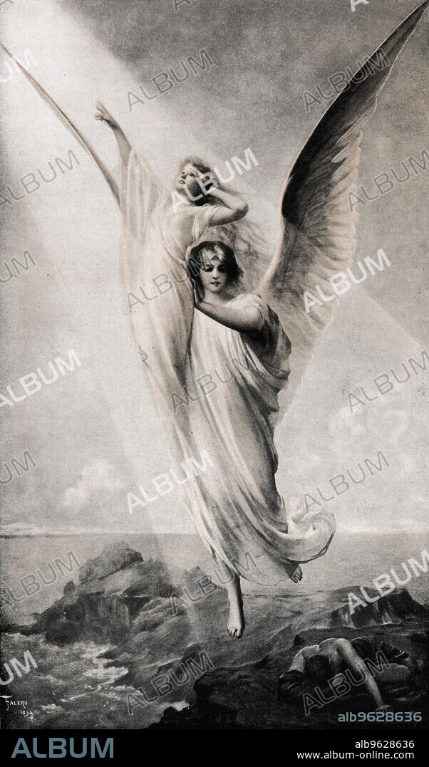 LUIS RICARDO FALERO. 'The Human Soul', 1894, (1911). From Bibby's Annual 1911, [J. Bibby & Sons, Liverpool, 1911].