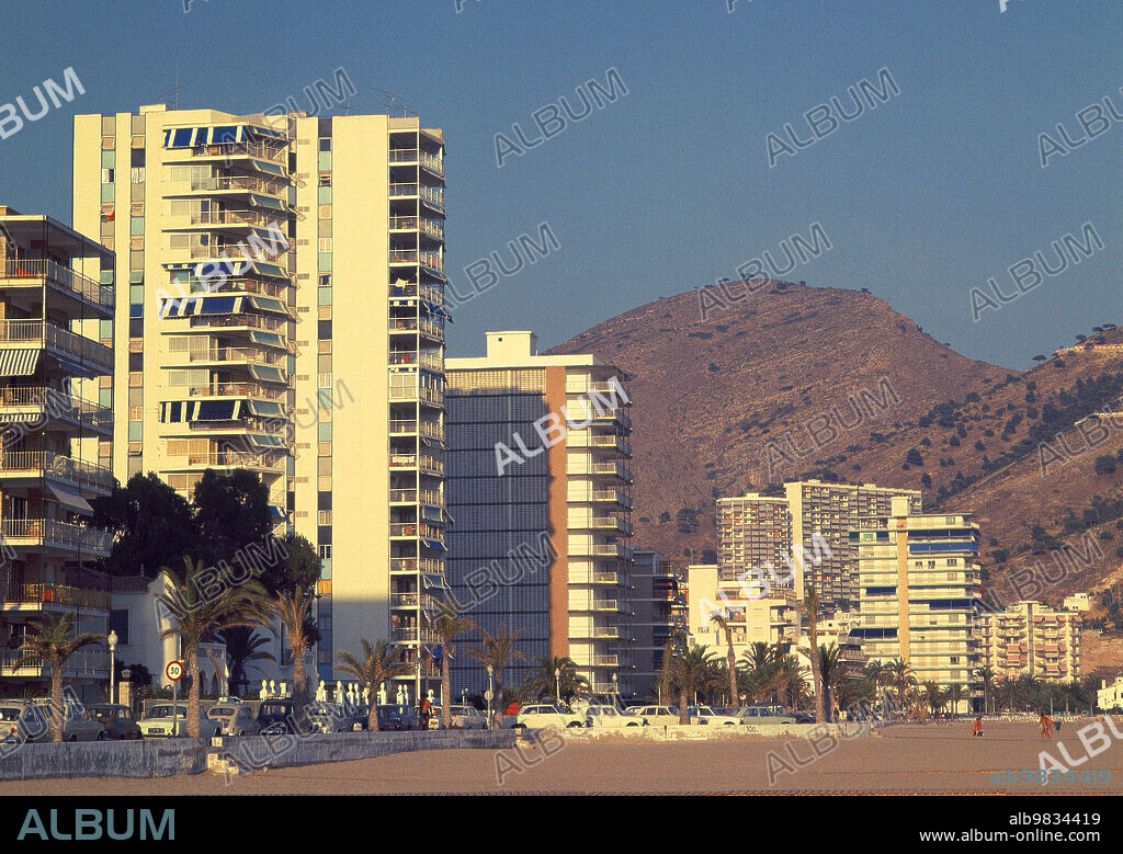 RINCON DEL LOIX - VISTA DESDE LA PLAYA - FOTO AÑOS 60.