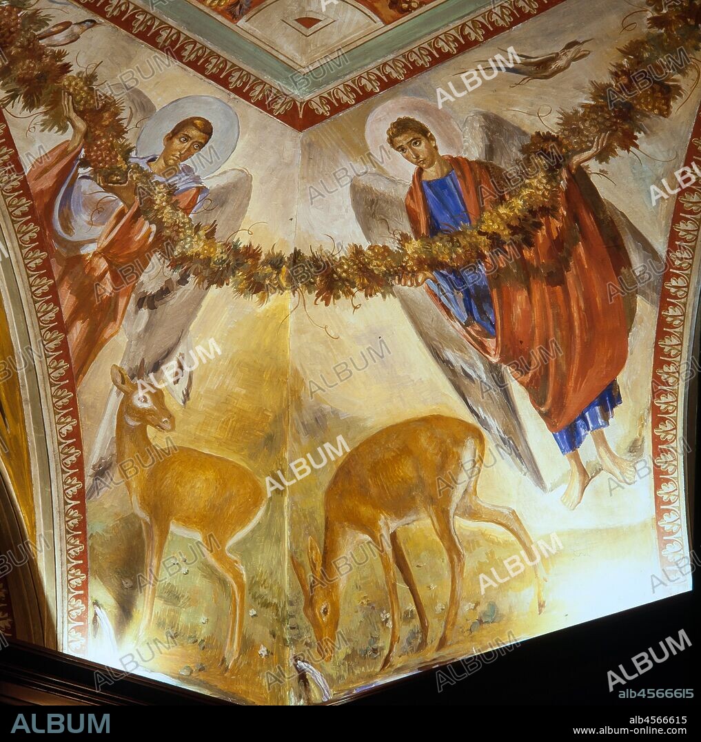 OBIOLS JOSEP. Pintura de la Sacristía del Monasterio de Montserrat, S.XIX-XX.