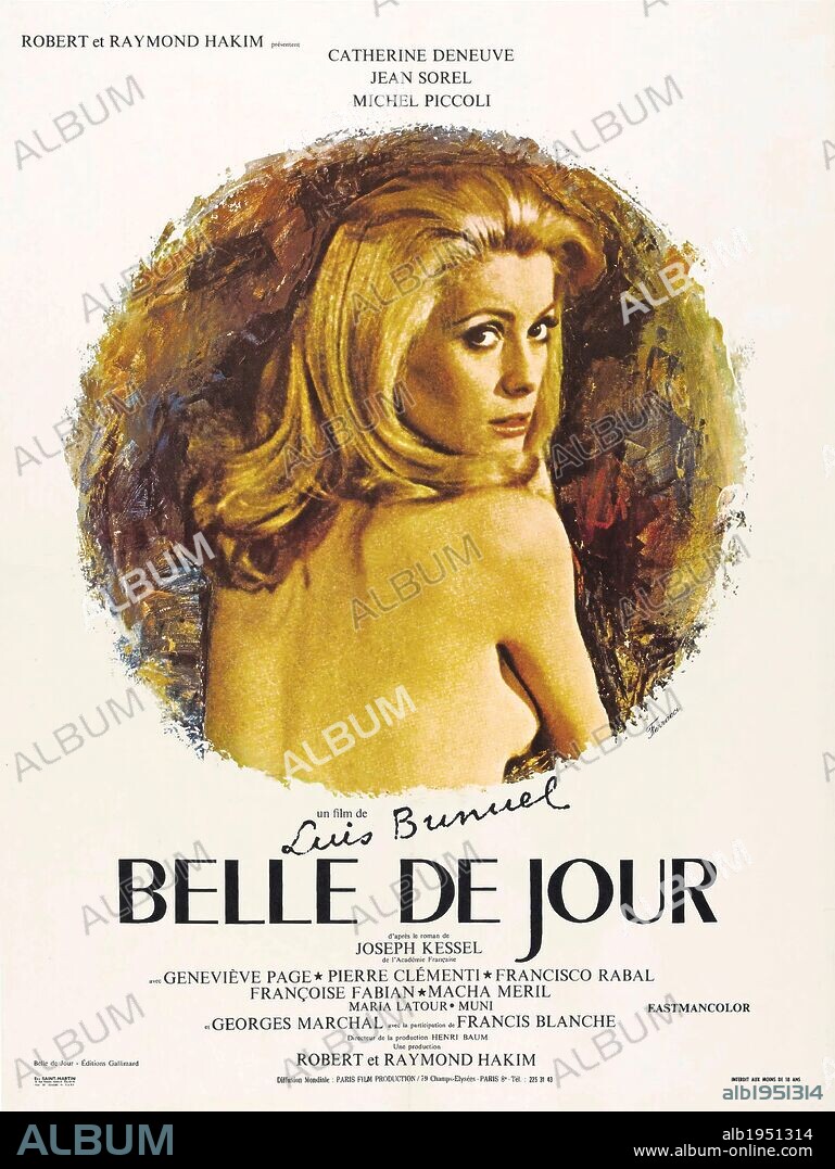 Poster of BELLE DE JOUR, 1967, directed by LUIS BUÑUEL. Copyright PARIS FILM/FIVE FILM.