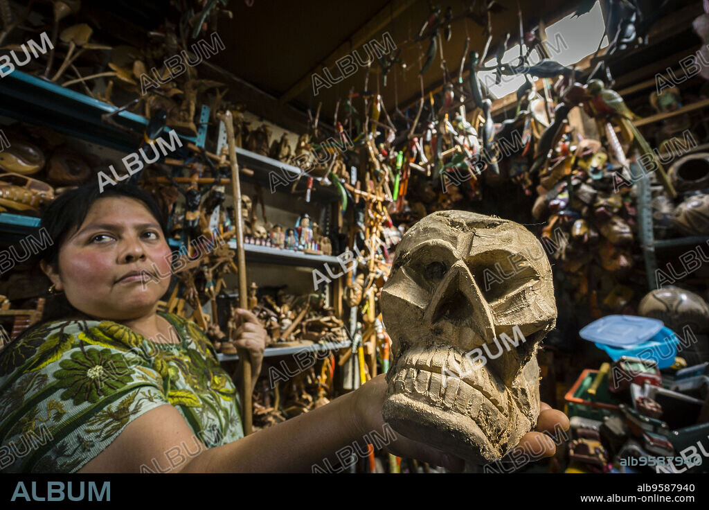 Santiago Atitlan, mercado, departamento de Sololá, Guatemala, Central America.