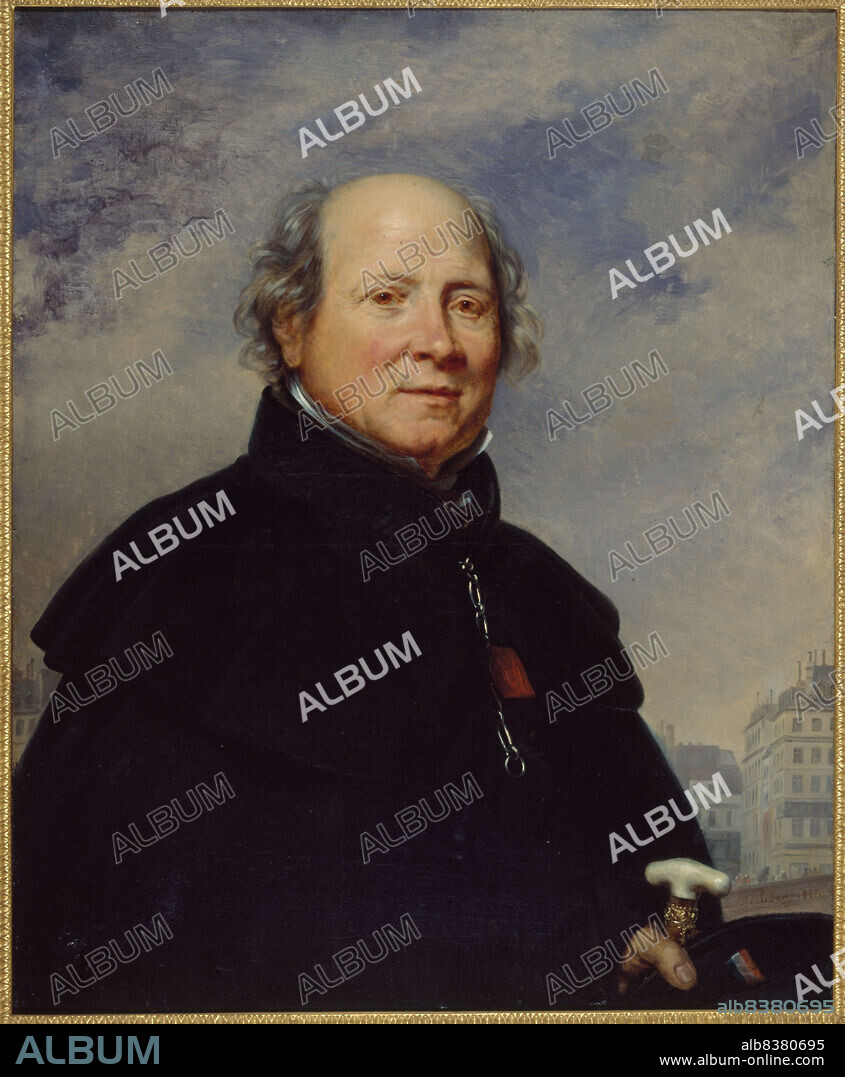 CHARLES AUGUSTE GUILLAUME STEUBEN. Portrait of Edme Champion, known as the "man in the little blue coat" (1764-1852), philanthropist., 1831.