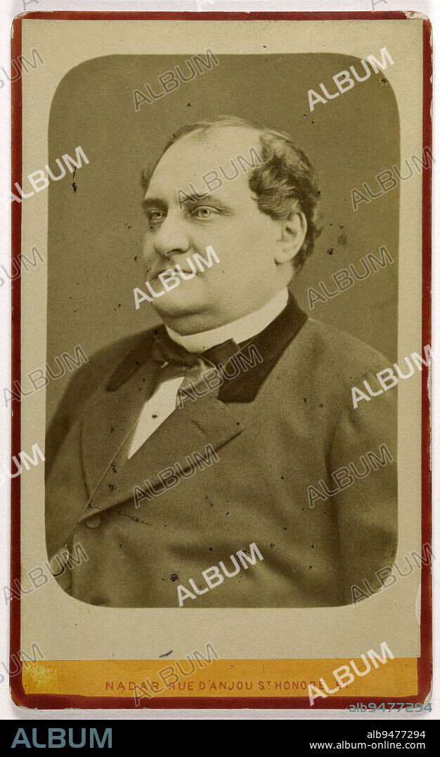 Portrait of Prince Napoleon (born Napoleon Joseph Bonaparte) (1822-1891) (son of King Jérôme), Atelier Nadar, Photographer, Before 1891, 2nd half of the 19th century, Photography, Graphic arts, Photography, Albumen paper print, Dimensions - Work: Height: 8.8 cm, Width: 5.3 cm, Dimensions: Height: 10.5 cm, Width: 6.3 cm.