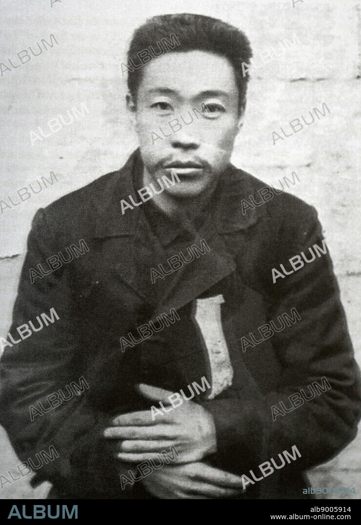 An Jung-geun, (1879 - 1910), Korean-independence activist, and pan-Asianist. On 26 October 1909, he assassinated Prince Ito Hirobumi, a four-time Prime Minister of Japan, former Resident-General of Korea, and then President of the Privy Council of Japan, following the signing of the Eulsa Treaty, with Korea on the verge of annexation by Japan. He was imprisoned and later executed by Japanese authorities on 26 March 1910.