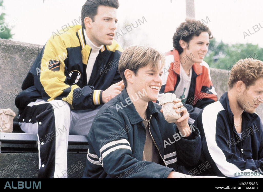 CASEY AFFLECK, COLE HAUSER y MATT DAMON en EL INDOMABLE WILL HUNTING, 1997 (GOOD WILL HUNTING), dirigida por GUS VAN SANT. Copyright MIRAMAX.