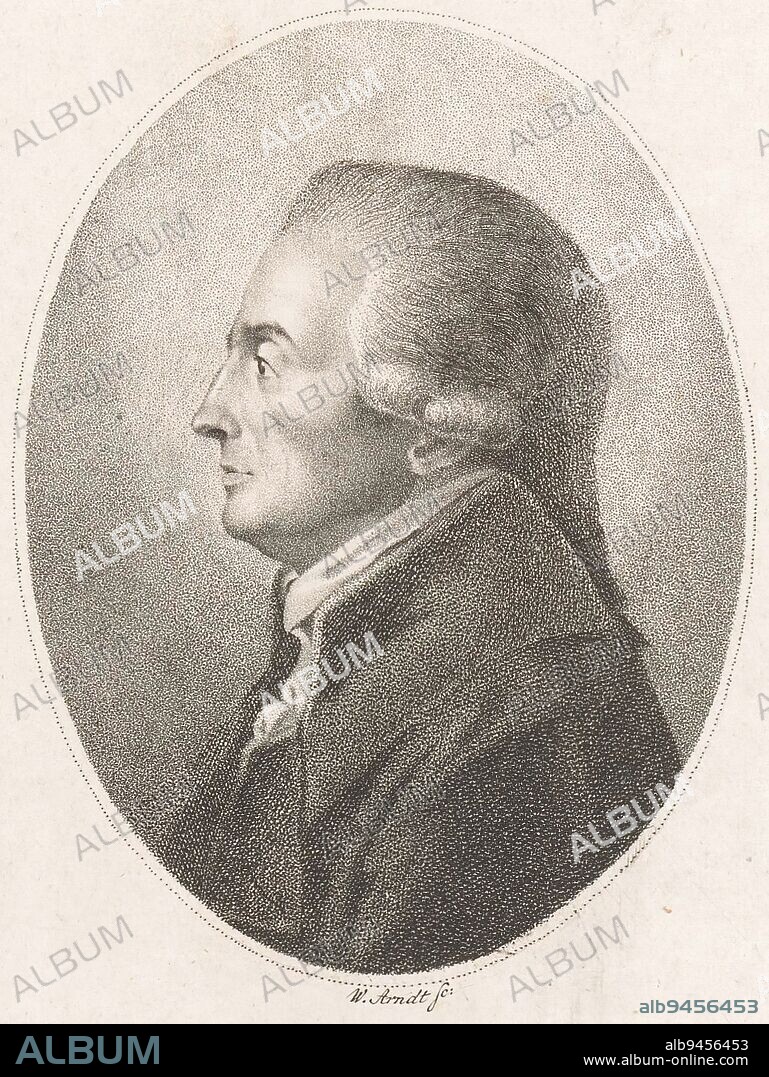 Portrait of Salomon Maimon, Wilhelm Arndt, 1760 - 1813, print maker: Wilhelm Arndt, (mentioned on object), Germany, 1760 - 1813, paper, h 175 mm - w 114 mm.