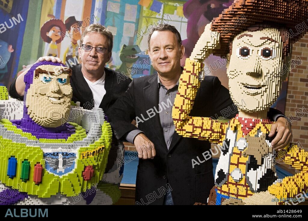 TIM ALLEN und TOM HANKS. Jun 05, 2010 - Emeryville, California, U.S. - TOM HANKS (R) and TIM ALLEN are photographed at Pixar studios in Emeryville, CA during a press junket for 'Toy Story 3'. Hanks and Allen have provided the voices for the characters of Woody and Buzz in the Toy Story films over the past 15 years. 05/06/2010
