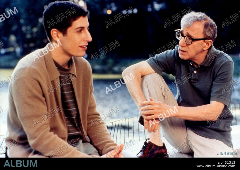 JASON BIGGS y WOODY ALLEN en TODO LO DEMÁS, 2003 (ANYTHING ELSE), dirigida por WOODY ALLEN. Copyright DREAMWORKS.