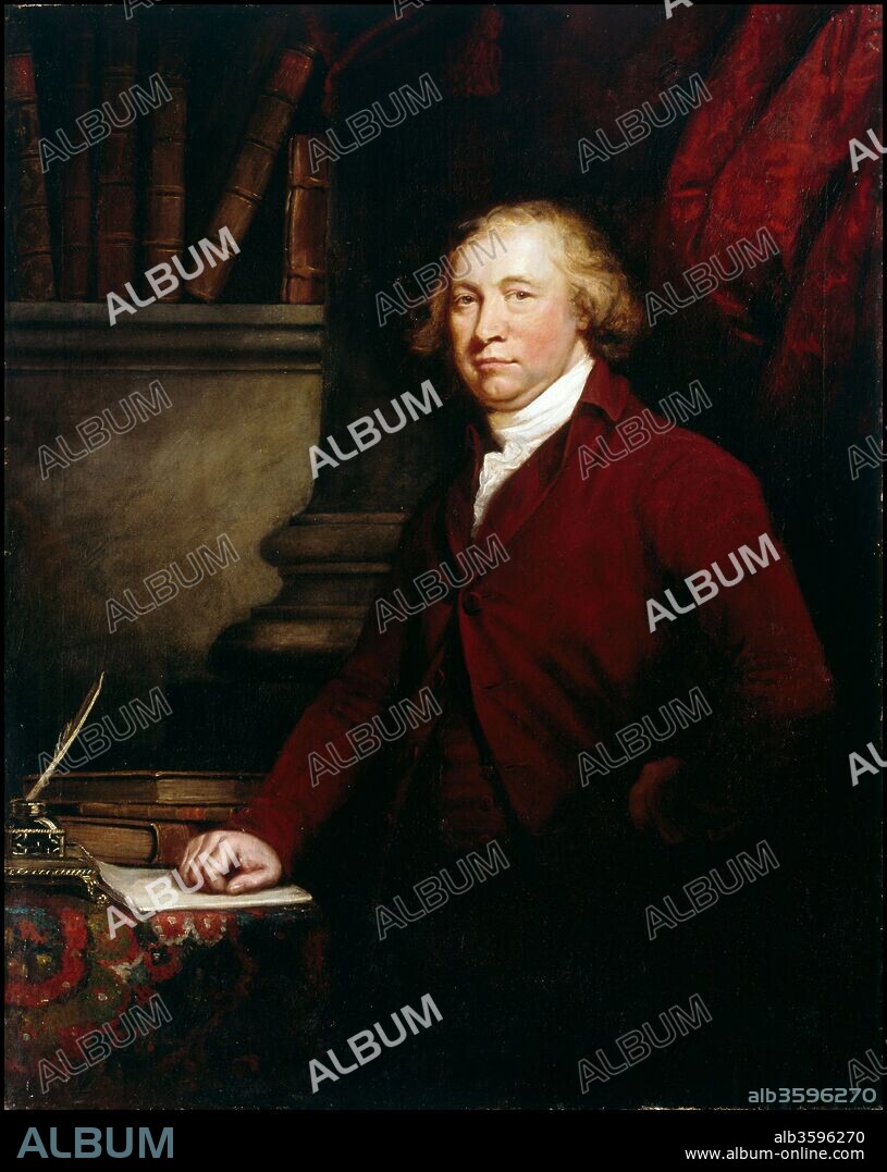 JAMES BARRY. Portrait of Edmund Burke (1730-1797).