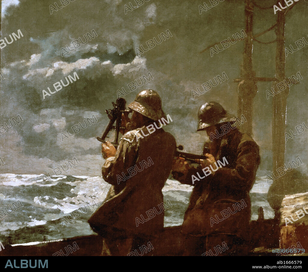 Eight Bells  1886  Winslow Homer (1836-1910 American)  Oil on canvas  Addison Gallery of American Art, Massachusetts, USA.