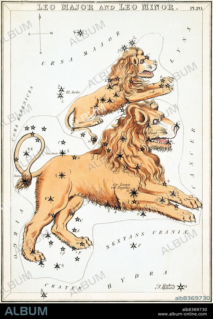 <i>Urania's Mirror; or, a view of the Heavens</i> is a set of 32 astronomical star chart cards, first published in November 1824. They had illustrations based on Alexander Jamieson's <i>A Celestial Atlas</i>, but the addition of holes punched in them allowed them to be held up to a light to see a depiction of the constellation's stars. They were engraved by Sidney Hall, and were said to be designed by 'a lady', but have since been identified as the work of the Reverend Richard Rouse Bloxam, an assistant master at Rugby School.<br/><br/>. The cover of the box-set showed a depiction of Urania, the muse of astronomy, and came with a book entitled <i>A Familiar Treatise on Astronomy...</i> written as an accompaniment.