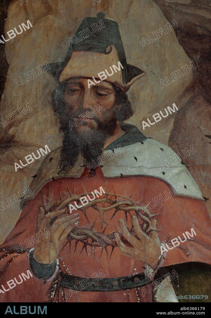JUAN DE BORGONA. DETALLE SAN JOSE DE ARIMATEA DEL FRESCO DE LA PIEDAD EN EL TESTERO DE LA SALA CAPITULAR, 1504/1512, CONJUNTO 030042.