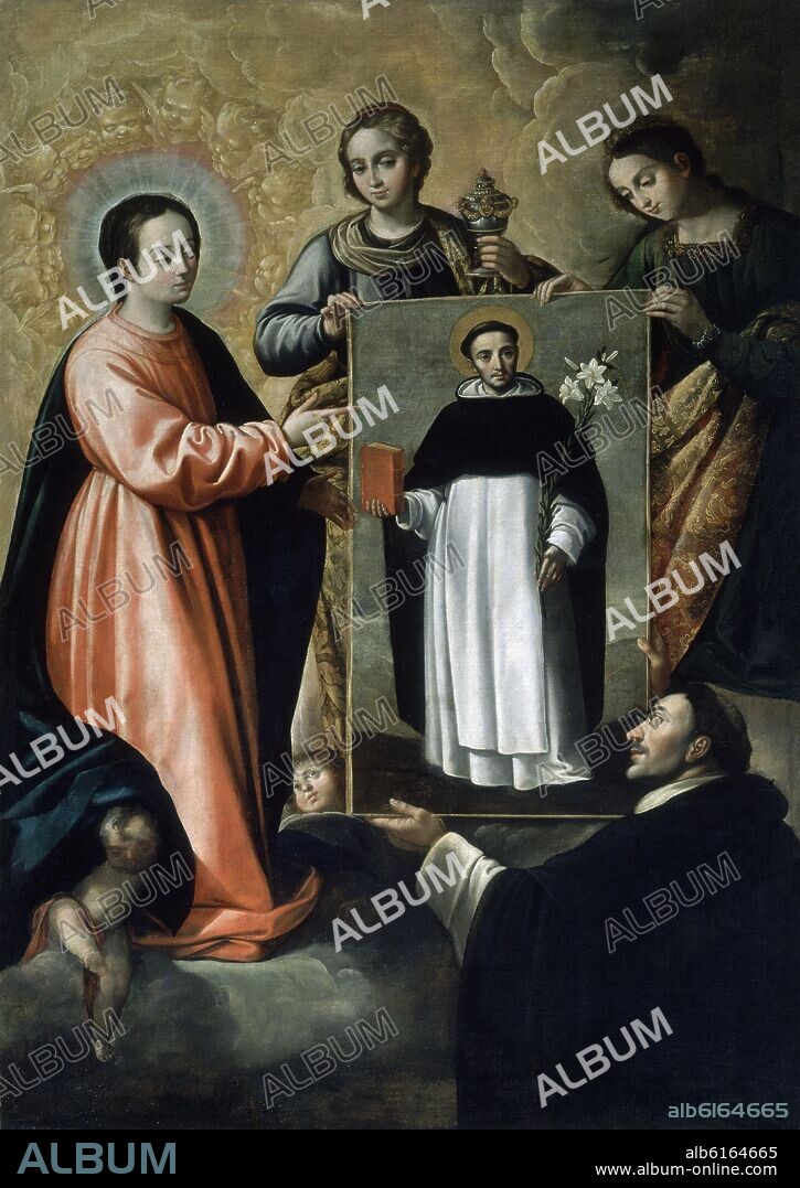 JUAN DEL CASTILLO. SANTO DOMINGO EN SORIANO - 1630 - O/L - BARROCO ESPAÑOL.