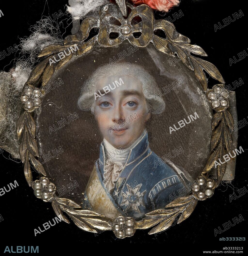 NICLAS LAFRENSEN. Portrait of Count Hans Axel von Fersen (1755-1810).