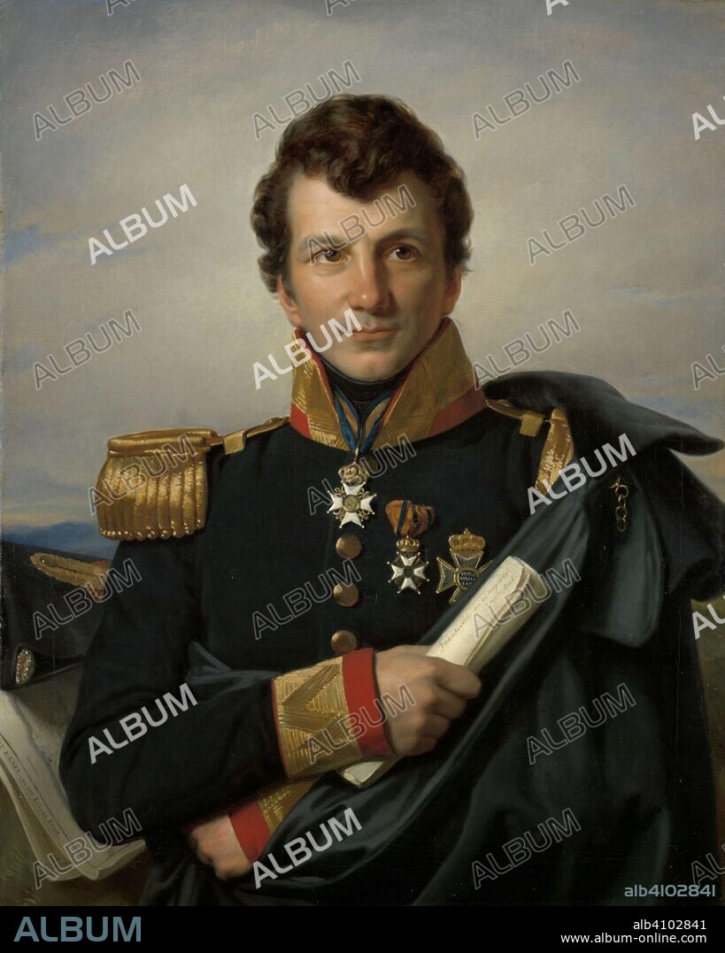 CORNELIS KRUSEMAN. Johannes van den Bosch (1780-1844), Governor-General of the Dutch East Indies, Colonial Minister. Count Johannes van den Bosch (1780-1844), Governor-general of the Dutch East Indies, Colonial Minister. Dating: 1829. Measurements: h 87 cm × w 70 cm; d 12 cm.