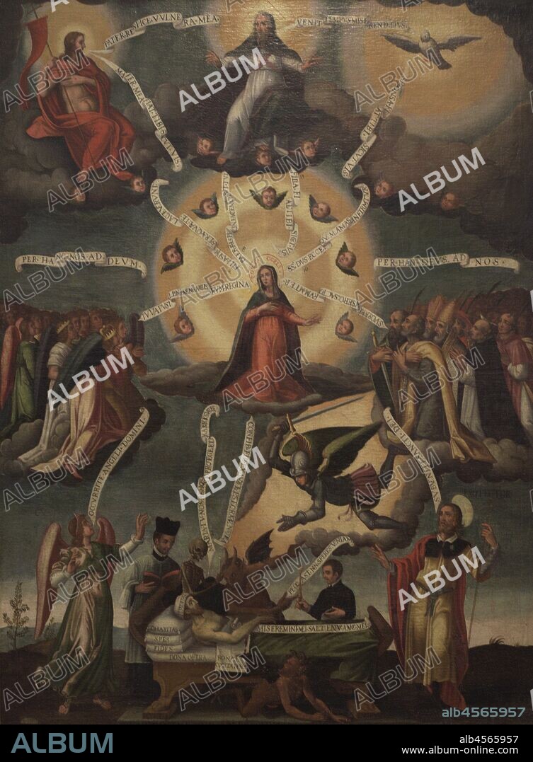La Buena Muerte. Virgen María Porta Coeli. Escuela española. Siglo XVII. Museo de las Peregrinaciones y de Santiago. Santiago de Compostela. Provincia de La Coruña. Galicia. España.