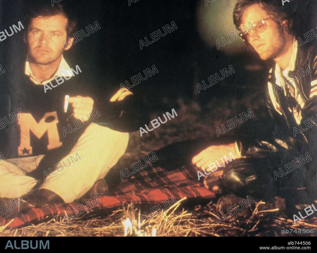 JACK NICHOLSON and PETER FONDA in EASY RIDER, 1969, directed by DENNIS HOPPER. Copyright COLUMBIA PICTURES.