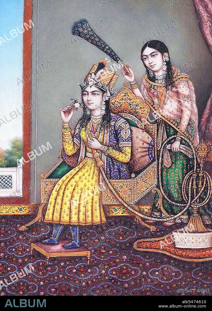 Begum Nur Jahan (Persian/Urdu: ??? ???? ) (alternative spelling Noor Jahan, Nur Jehan, Nor Jahan, etc. ) (1577–1645), also known as Mehr-un-Nisaa, was an Empress of the Mughal Dynasty that ruled much of the Indian subcontinent. She was an aunt of Empress Mumtaz Mahal, Emperor Shah Jahan's wife for whom the Taj Mahal was constructed. Begum Nur Jahan was the twentieth and favourite wife of Mughal Emperor Jahangir, who was her second husband - and the most famous Empress of the Mughal Empire. The story of the couple's infatuation for each other and the relationship that abided between them is the stuff of many (often apocryphal) legends. She remains historically significant for the sheer amount of imperial authority she wielded - the true 'power behind the throne', as Jehangir was battling serious addictions to alcohol and opium throughout his reign - and is known as one of the most powerful women who ruled India.