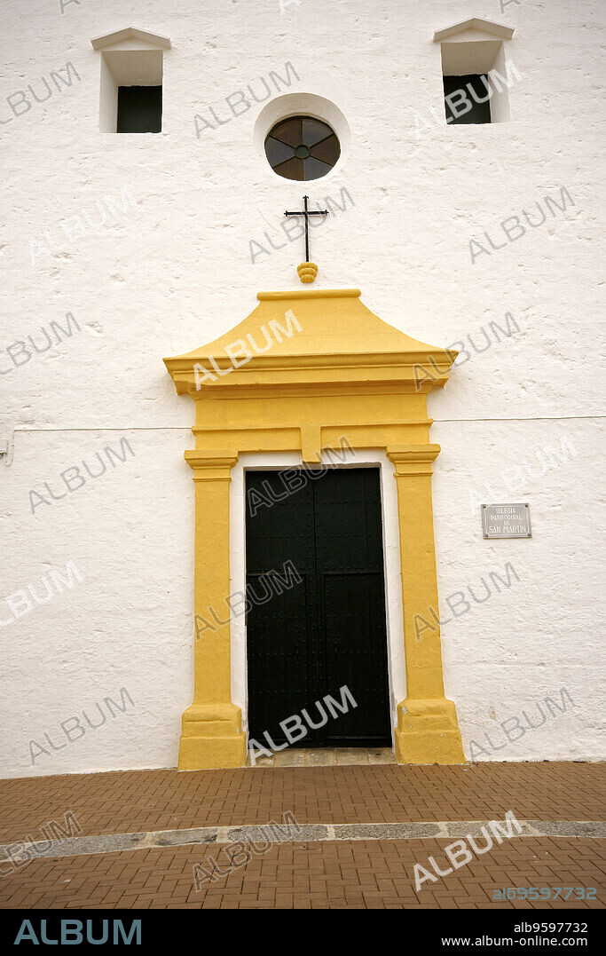 Iglesia parroquial de San Martin. Es Mercadal. Menorca. Islas Baleares.España.