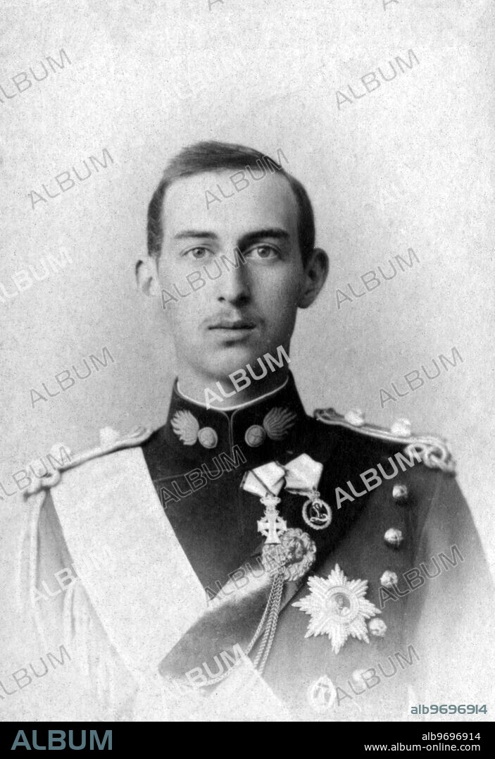 Nicolas Prince de Grece 1872 - Prince Nicholas of Greece and Denmark (1872-1938), of the House of Schleswig-Holstein-Sonderburg-Glücksburg, was the third son of George I King of the Hellenes, and of Grand Duchess Olga Constantinovna of Russia. He was known as "Greek Nicky" in the family to distinguish him from his cousin Nicholas II of Russia. Nicholas was a talented painter, often signing his works as "Nicolas Leprince.". ©2007 TopFoto.