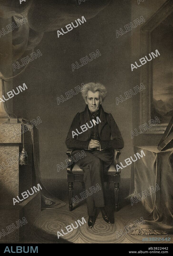 Andrew Jackson (March 15, 1767 - June 8, 1845) was the seventh President of the United States (1829-37). He was a politician and army general who defeated the Creek Indians at the Battle of Horseshoe Bend (1814), and the British at the Battle of New Orleans (1815). A polarizing figure who dominated the Second Party System in the 1820s and 1830s. As president he destroyed the national bank and relocated most Indian tribes from the Southeast to west of the Mississippi River. His enthusiastic followers created the modern Democratic Party. He supported a small and limited federal government. He strengthened the power of the presidency, which he saw as spokesman for the entire population. Jackson was nicknamed "Old Hickory" because of his toughness and aggressive personality; he fought in duels, some fatal to his opponents. He died in 1845, at the age of 78, of chronic tuberculosis, dropsy, and heart failure. His portrait appears on the US $20 dollar bill.