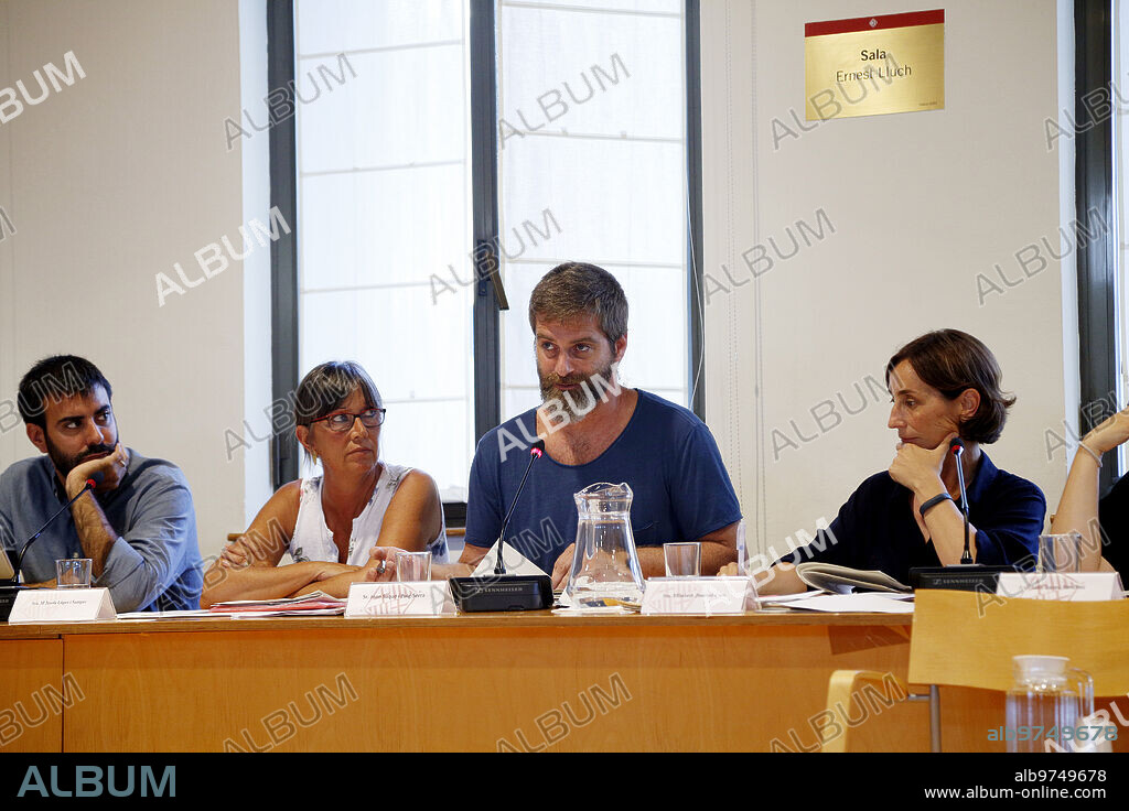 Barcelona, 07/06/2017. The CUP representative Joan Suqué Puig Serra, during the plenary session of the Ciudad Vieja district. Photo: Oriol Campuzano ARCHDC.