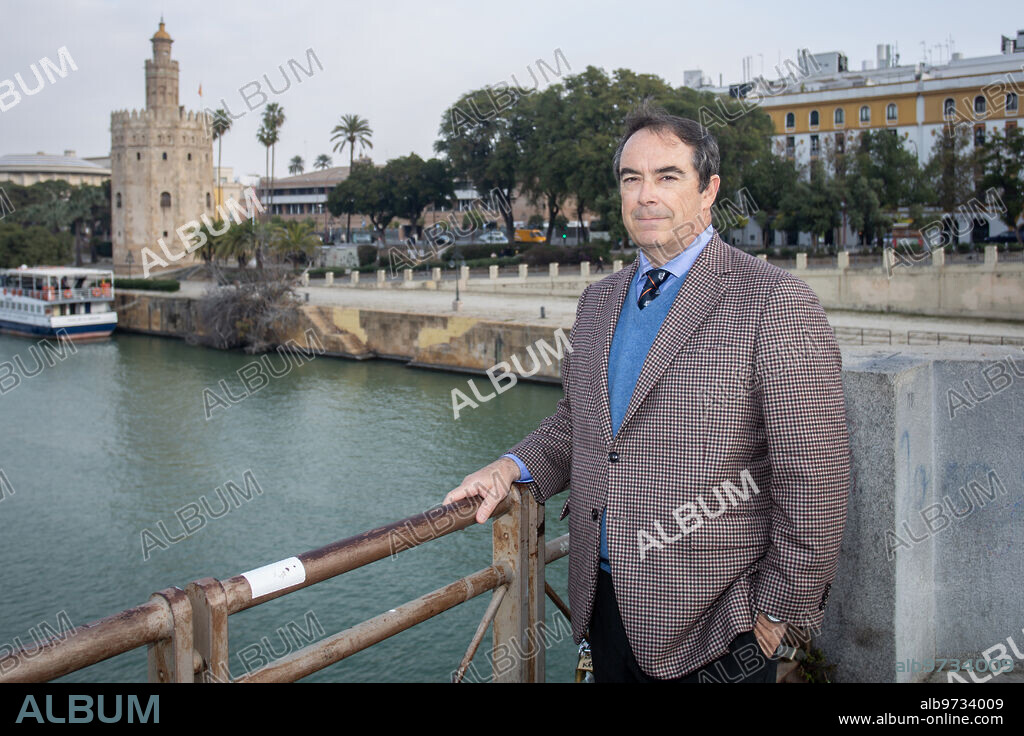 Sevilla, 04/01/2020. Entrevista con Javier Solís Beaumont, Conde de Casa Alegre, en el entorno de la Torre del Oro. Foto: Vanessa Gómez ARCHSEV.