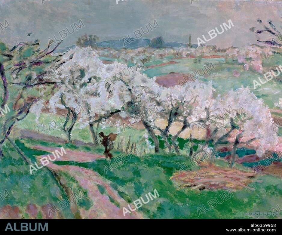 PIERRE BONNARD. Bonnard, Pierre. 1867-1947. "Printemps en Normandie" ("Spring in Normandy"). Painting. Paris, Andrée Terrasse collection.