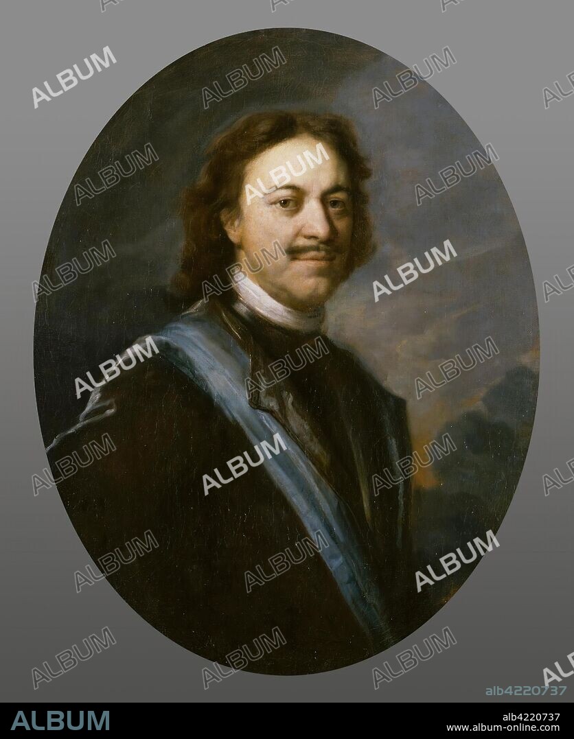 ANDREY MATVEYEV. 'Portrait of Peter I'. Moor, Carel de. Russia, After 1717. Dimensions: 78x61 cm.