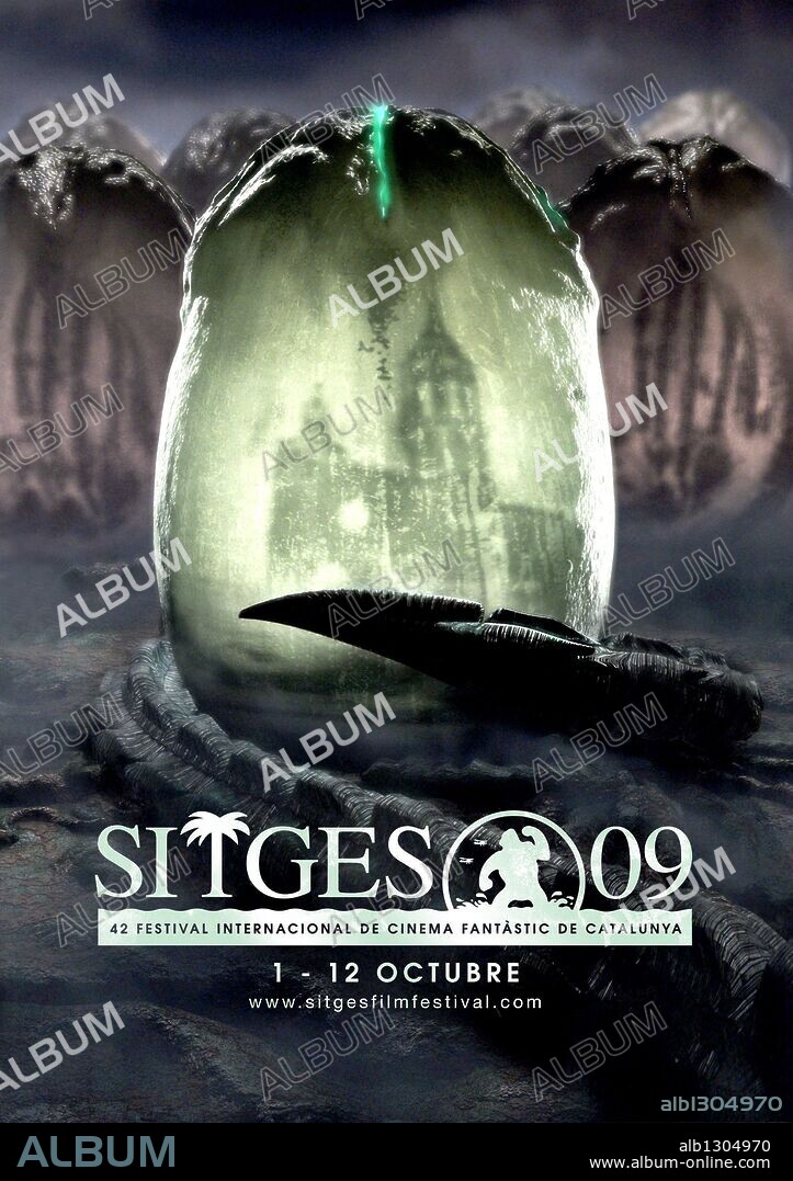 Poster de HISTORIA DEL CINE: FESTIVAL DE SITGES. Cartel del 42 Festival Internacional de Cinema Fantàstic de Sitges 2009, del 1 al 12 de octubre de 2009. 2009