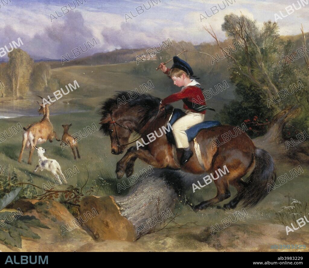 'The First Leap: Lord Alexander Russell on his Pony 'Emerald'', 1829.