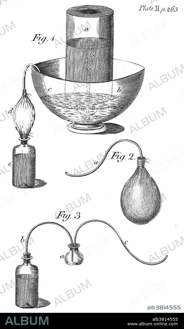 Joseph Priestley, Gas Manipulating Apparatus, 1780s