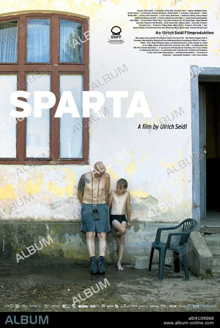 Poster de SPARTA, 2022, dirigida por ULRICH SEIDL. Copyright ULRICH SEIDL FILM PRODUKTION GMBH.