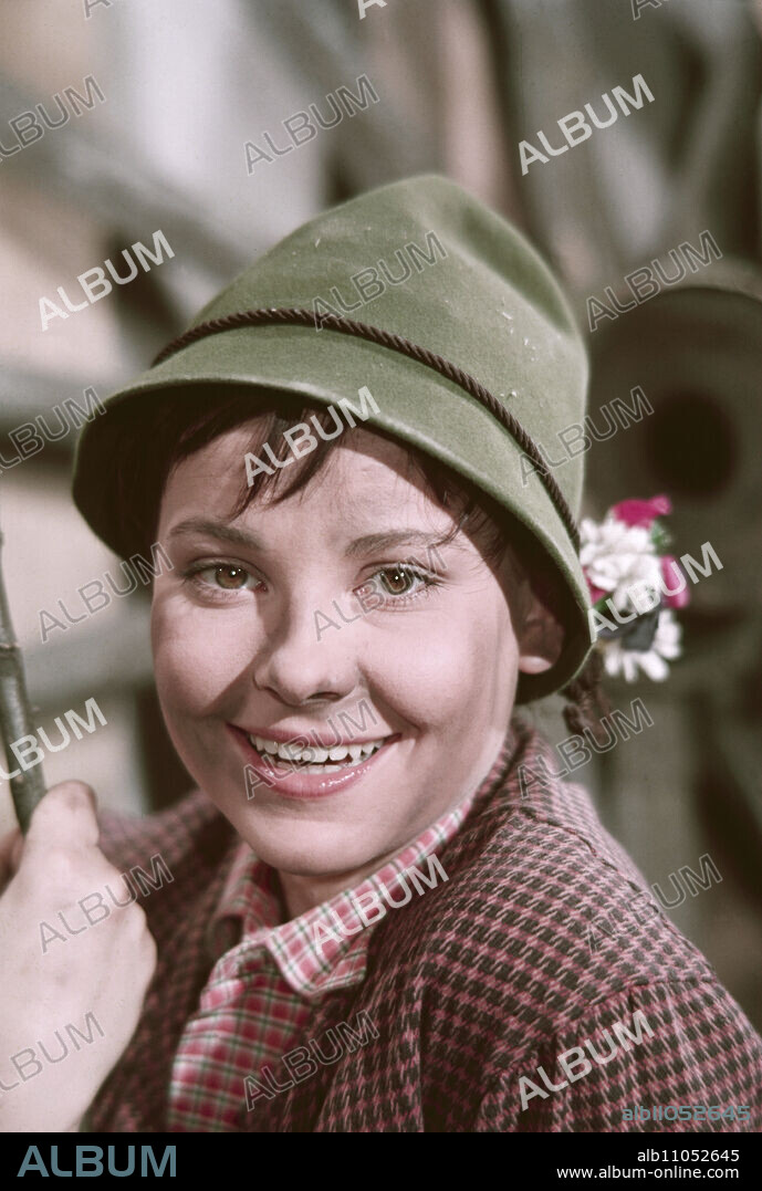 Promotional portrait of Austrian actress Gerlinde Locker, Germany 1956.
