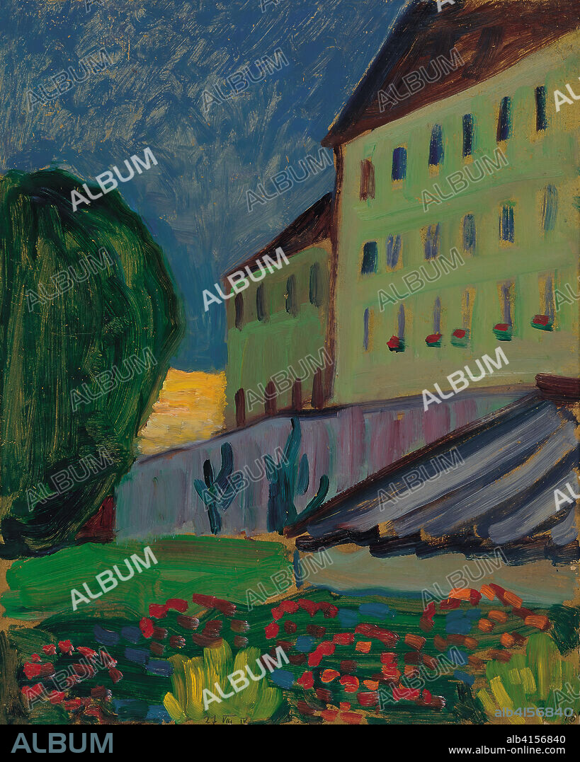 GABRIELE MÜNTER. Gabriele Münter (Berlin, 1877-Murnau, 1962). School House, Murnau (1908). Oil on cardboard. 40.6 x 32.7 cm.