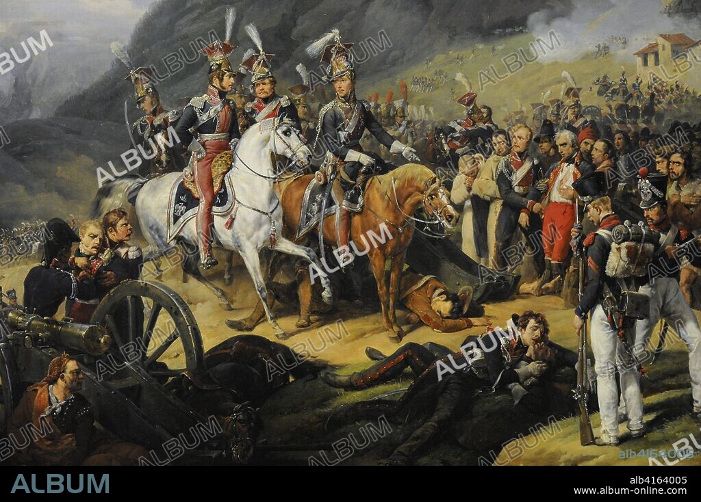 Wincenty Krasinski (1782-1858). Polish General. Wincenty Krasinski in the Somosierra Gorge, 1816. Painting by Horace Vernet (1789-1863). Detail. National Museum. Warsaw. Poland.