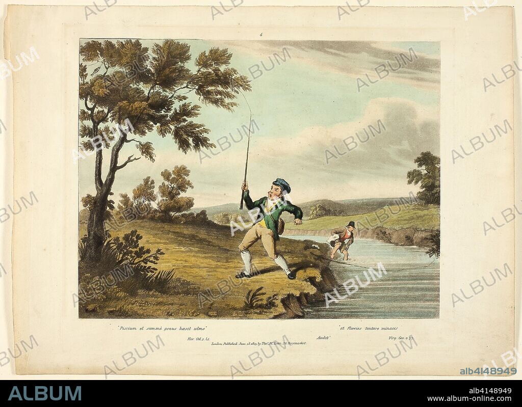The Finest Perch is Not for Me. Charles Turner (English, 1773-1857); after Sir Robert Frankland (English, 1784-1849); published by Thomas McLean (English, active c.1790-1860). Date: 1825. Dimensions: 200 × 260 mm (image); 235 × 280 mm (plate); 265 × 357 mm (sheet). Hand-colored aquatint and engraving on ivory wove paper. Origin: England.